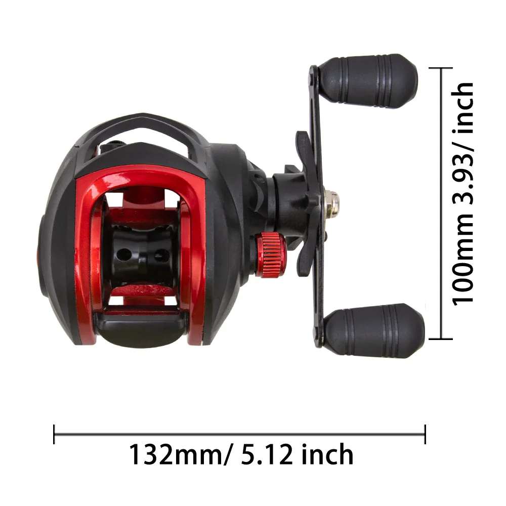 Billings BR Carrete Baitcasting 7.2:1 – 18+1 rodamientos, arrastre 18LB - imagen 3