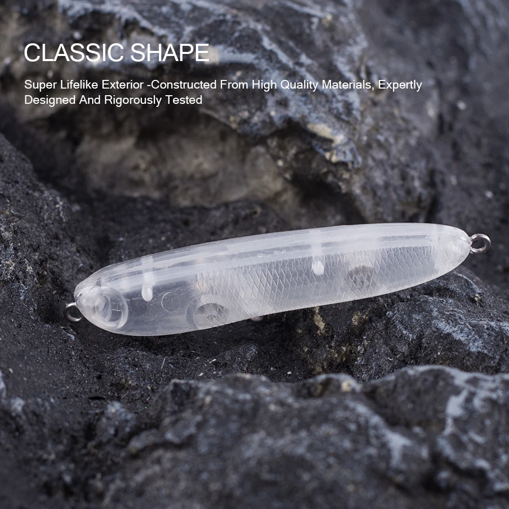 Hanlin Pencil Bait 7cm 6g – Señuelo de superficie transparente - imagen 5