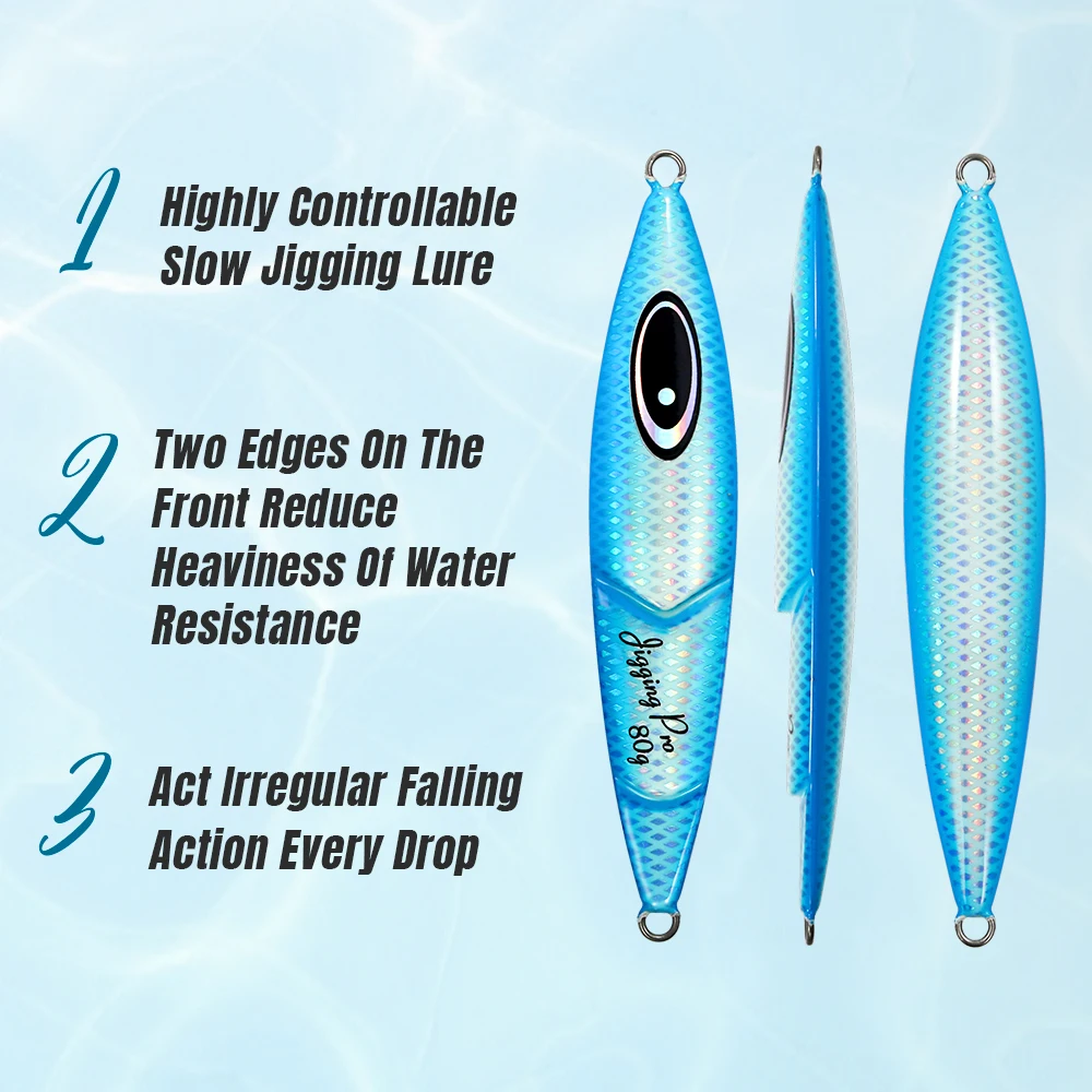 JIGGING PRO 80g 100g 120g 150g Cranky señuelo de Jigging lento pesca en agua salada plantillas lentas plantilla de Metal plantillas de pesca de mar - imagen 4