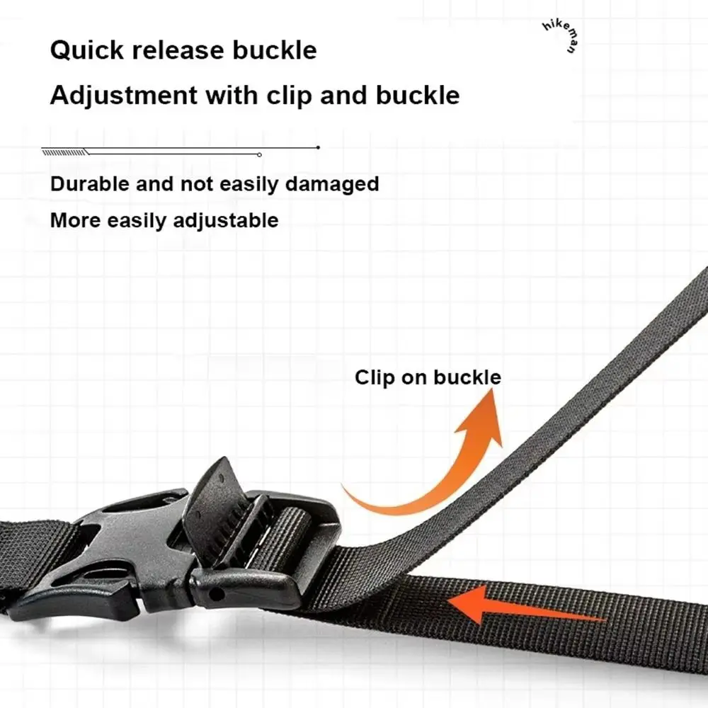 Correas para equipos al aire libre de 18,5 ~ 49,5 cm, correa de encuadernación de 6 colores, correas resistentes al desgaste, diámetro ajustable de 2,5 cm - imagen 4