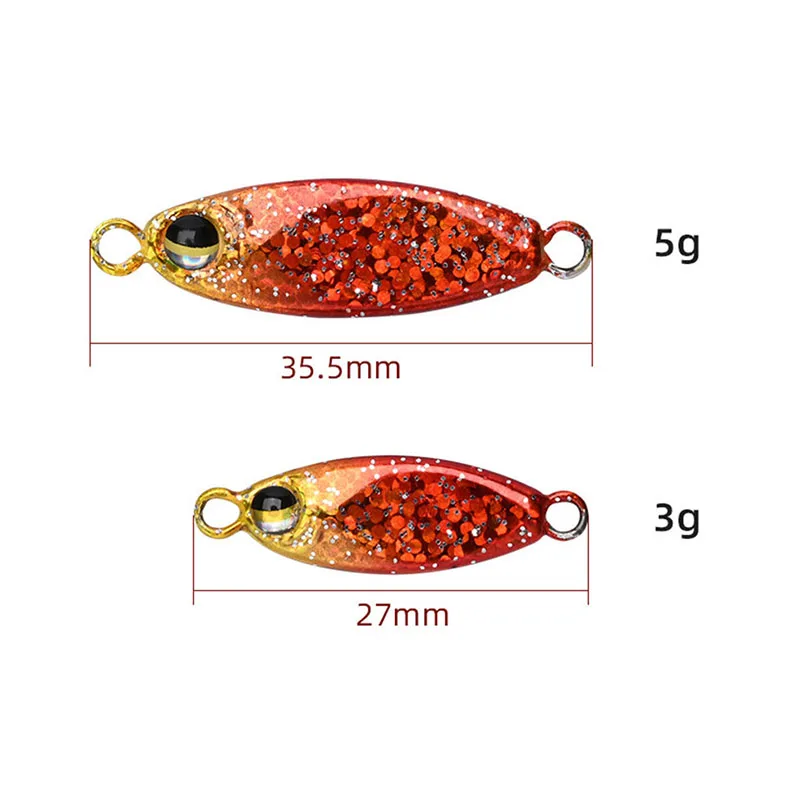 Señuelo pequeño de Metal para pesca, cebo duro Artificial, 3G, 6g - imagen 4
