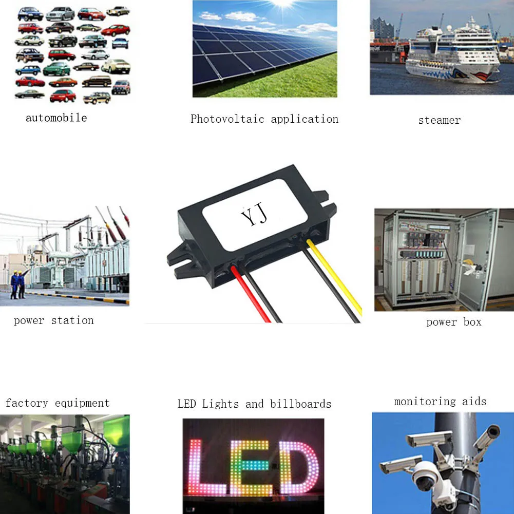 Regulador convertidor de CC para coche, reductor de fuente de alimentación, transformador, módulo de voltaje, 15V-80V a 12V, 1A-3A, 36W - imagen 3