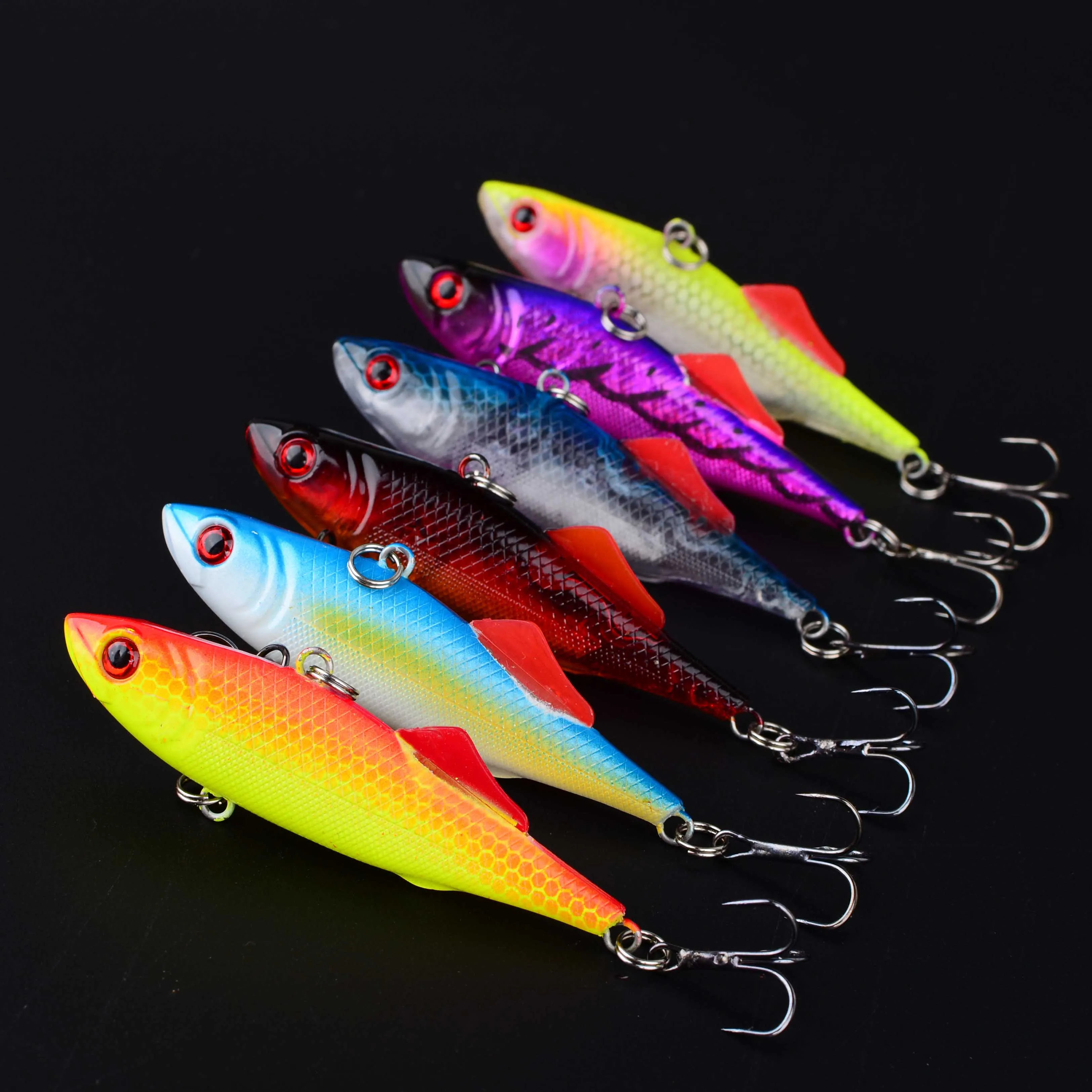 Señuelo de pesca con vibración VIB, cebo duro Wobbler Artificial Isca de fundición larga, aparejos de carpa para nadar, 6 uds. - imagen 5