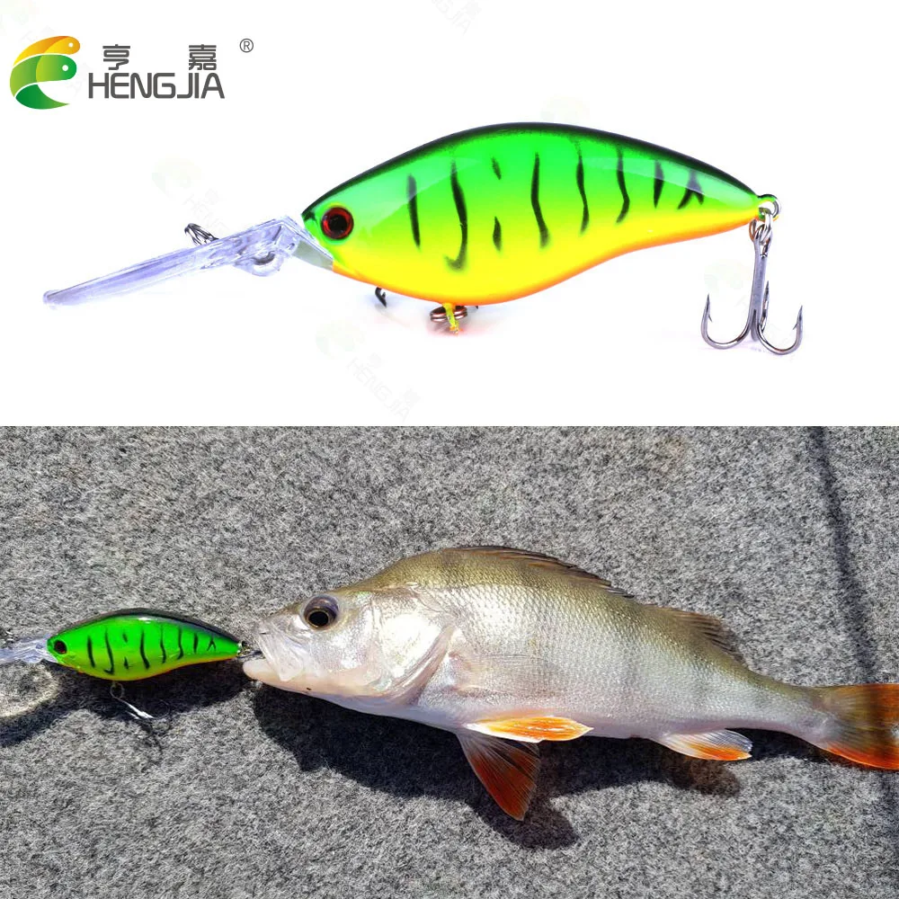 HENGJIA-Señuelos de Pesca flotantes de buceo profundo, Señuelos de Pesca de 17,8g y 10,5 cm, Wobblers realistas, peche isca artificial - imagen 2