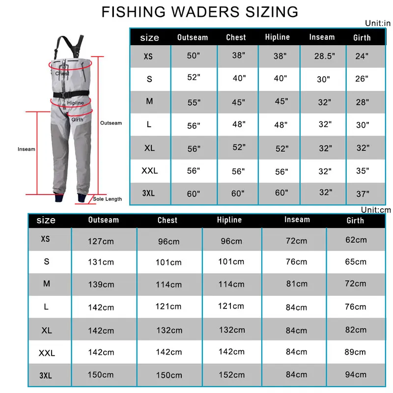 No Boots Zippered Chest Waders 4-Layers for Men with Latex Ankle Gaskets Waterproof Suit for Hunting Fishing Convertible Waders - imagen 3