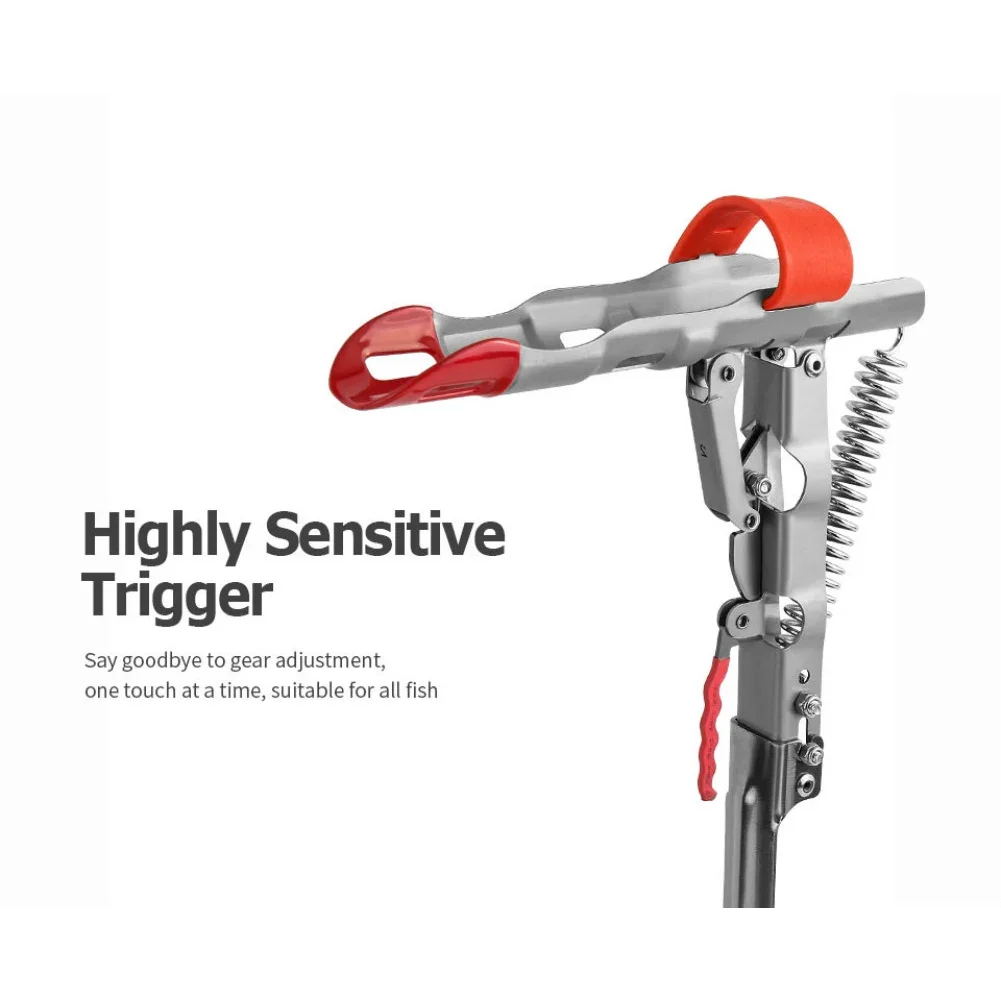 SANLIKE Soporte automático para caña de pescar Diseño plegable de acero inoxidable Sensibilidad ajustable Ligero para agua salada y agua dulce - imagen 4