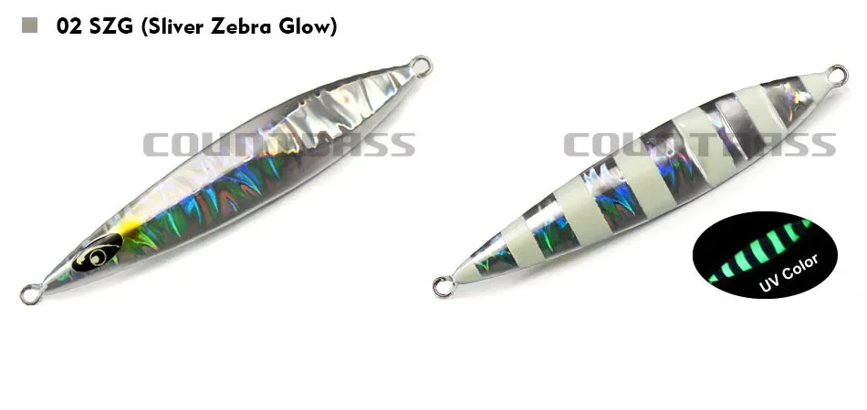 Señuelos de jigging Countbass, plantillas lentas Z, plantillas de caída profunda, señuelos de pesca de metal de agua salada, 200 g 7 oz