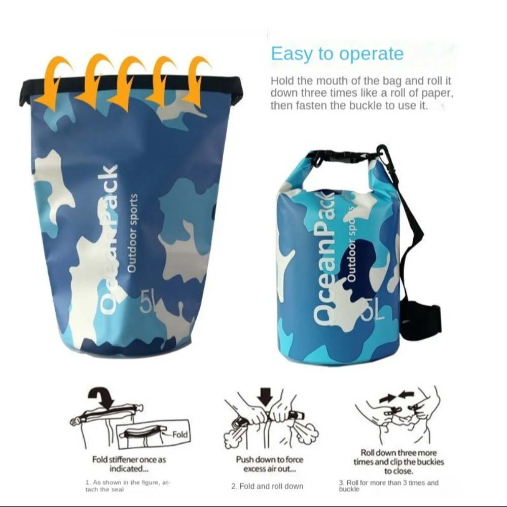 Mochila informal de 2L/5L/10L, paquete de natación, organizador impermeable de bolsillo, mochila con cordón, Mini bolsa de almacenamiento portátil para natación, gimnasio - imagen 3