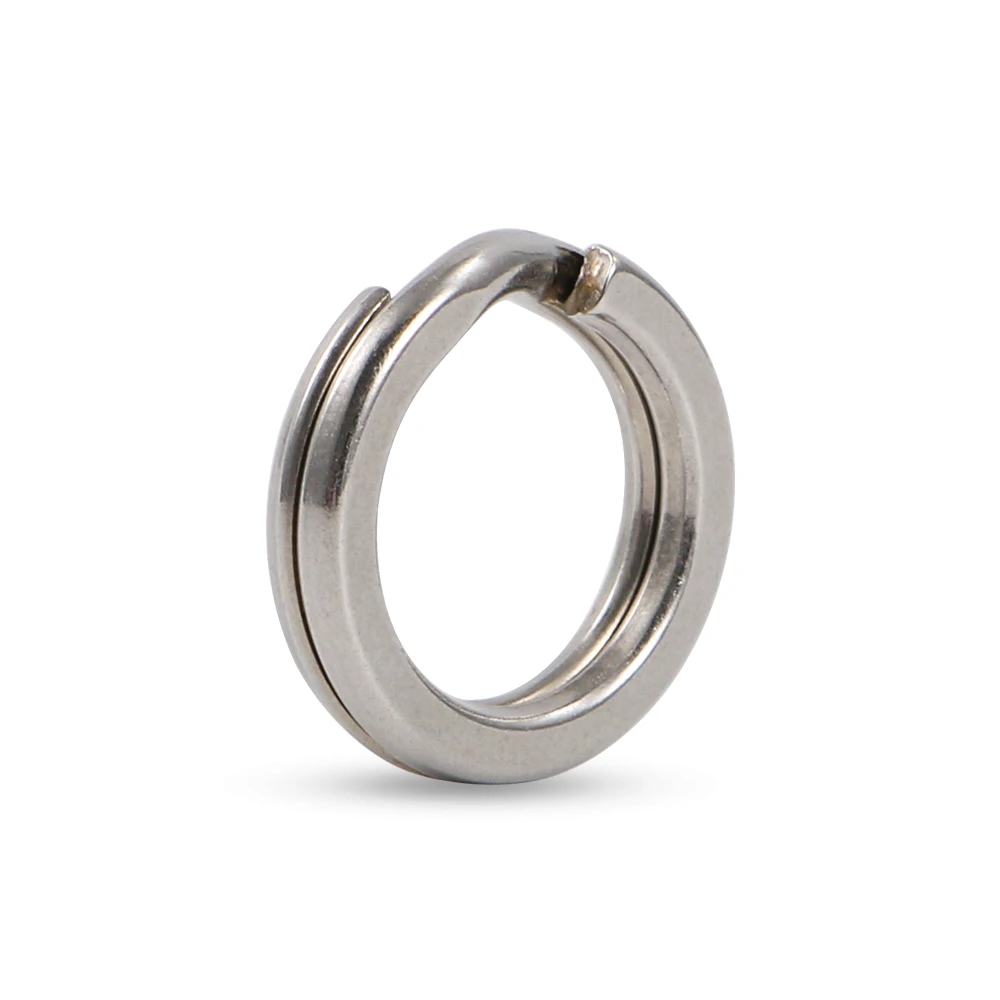 JIGGING PRO anillos divididos para pesca, 10/15 Uds., anillos de señuelo de acero inoxidable, conectores de pesca, anillos a presión, accesorios de pesca