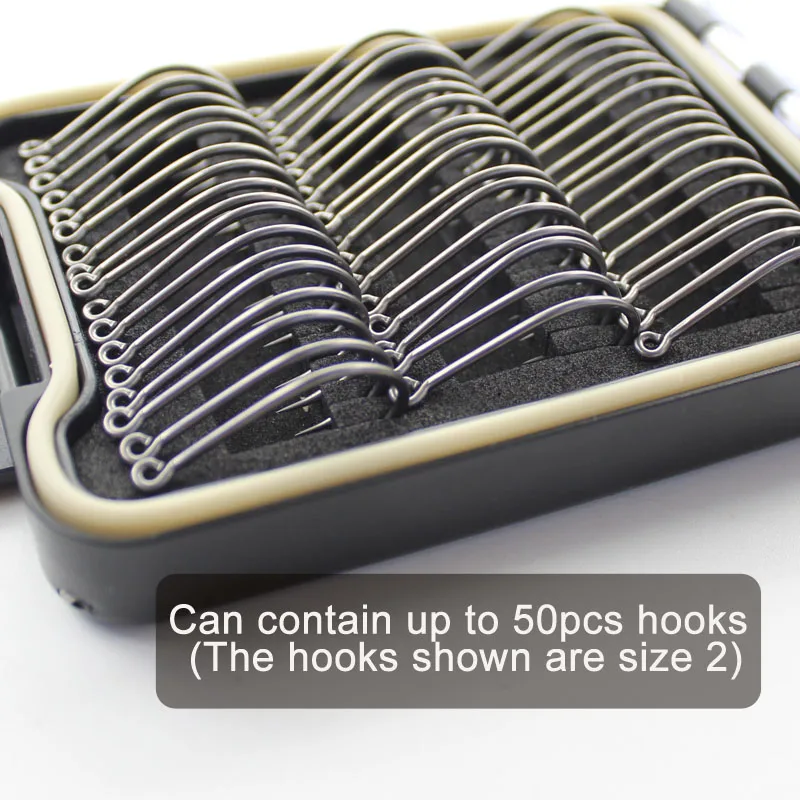 Anzuelos de pesca de carpa, anzuelos de garra con púas, revestimiento de PTFE, contenedor de anzuelos con ojos de acero inoxidable de alto carbono - imagen 5