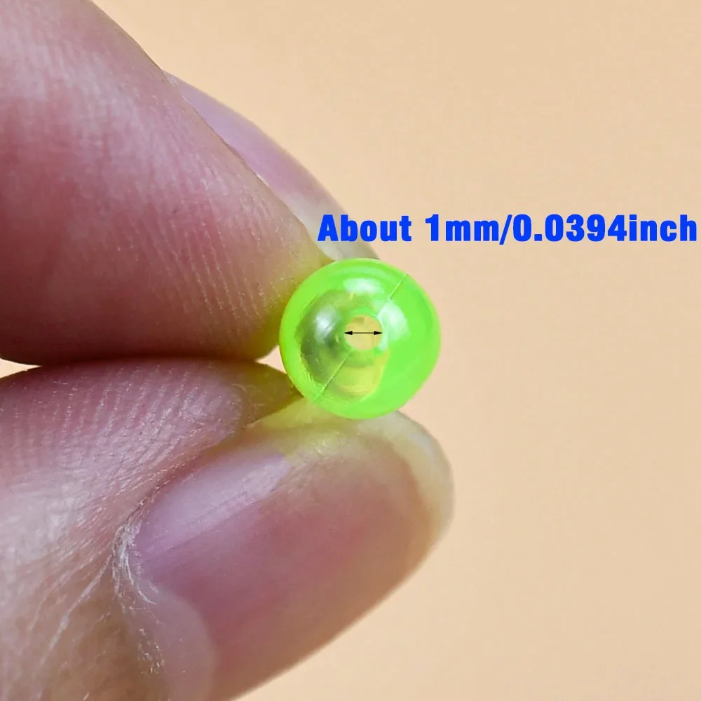 30 Uds. De cuentas de pesca apiladas, suministros de fabricación de señuelos de pesca de plástico para Spinner en línea, Spinnerbait, aparejo Walleye, trucha, lubina, Crappies - imagen 5