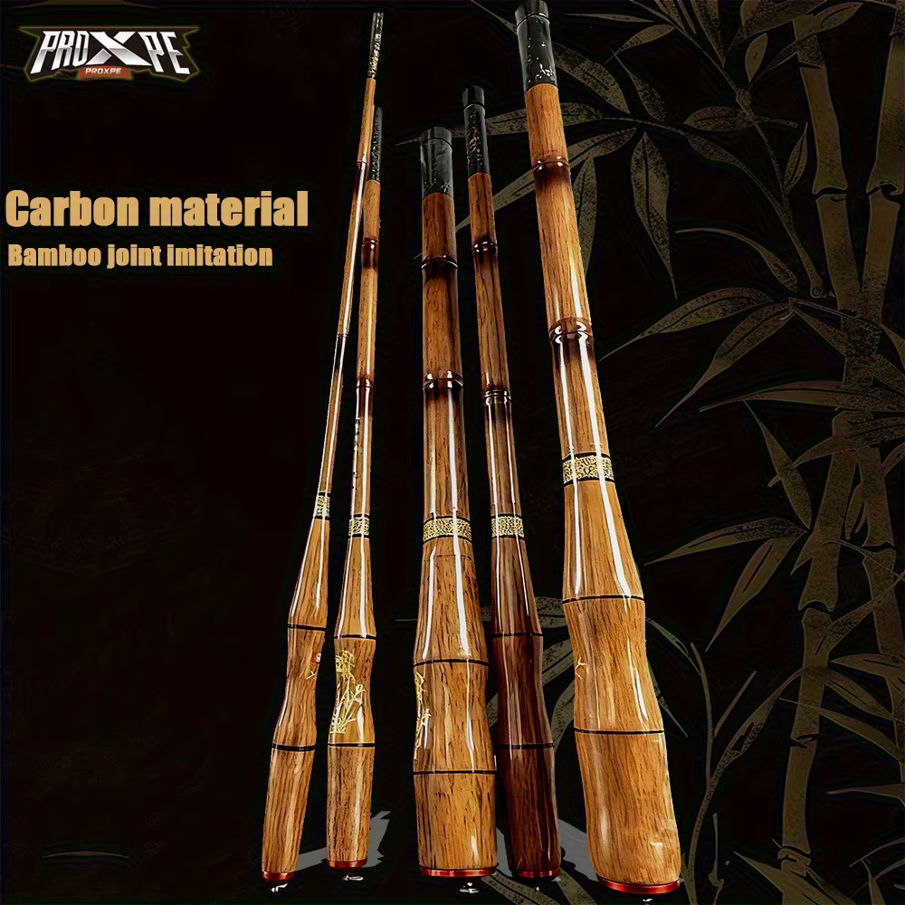 Caña Telescópica Fibra Carbono Carpfishing Ultraligera para Feeder