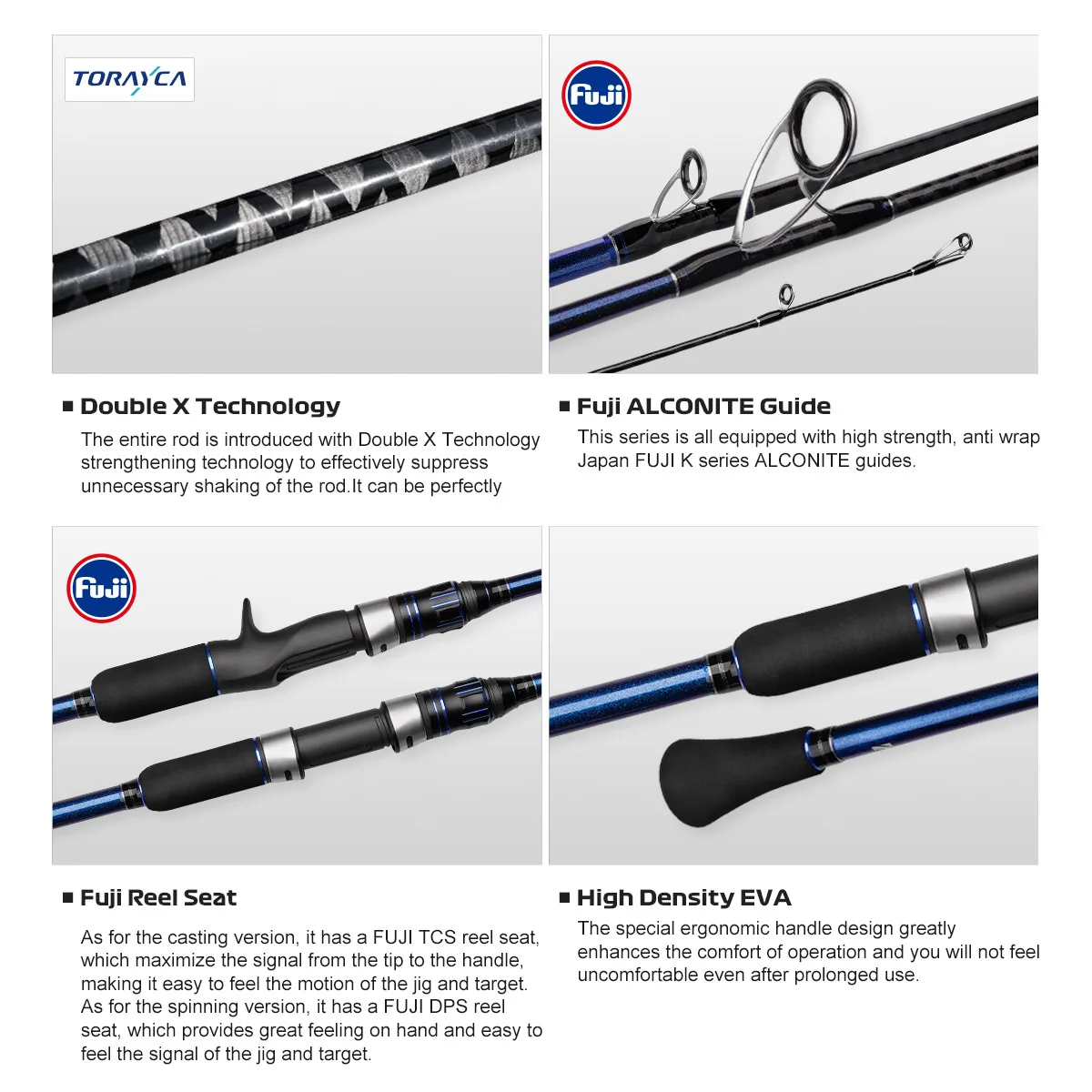 Noeby VOYAGER caña de pescar de Jigging lento Fuji 6'0 "6'5" 1,83 m 1,96 m fundición giratoria M ML arrastre máximo 20kg peso del señuelo 30-350g caña de pescar - imagen 5