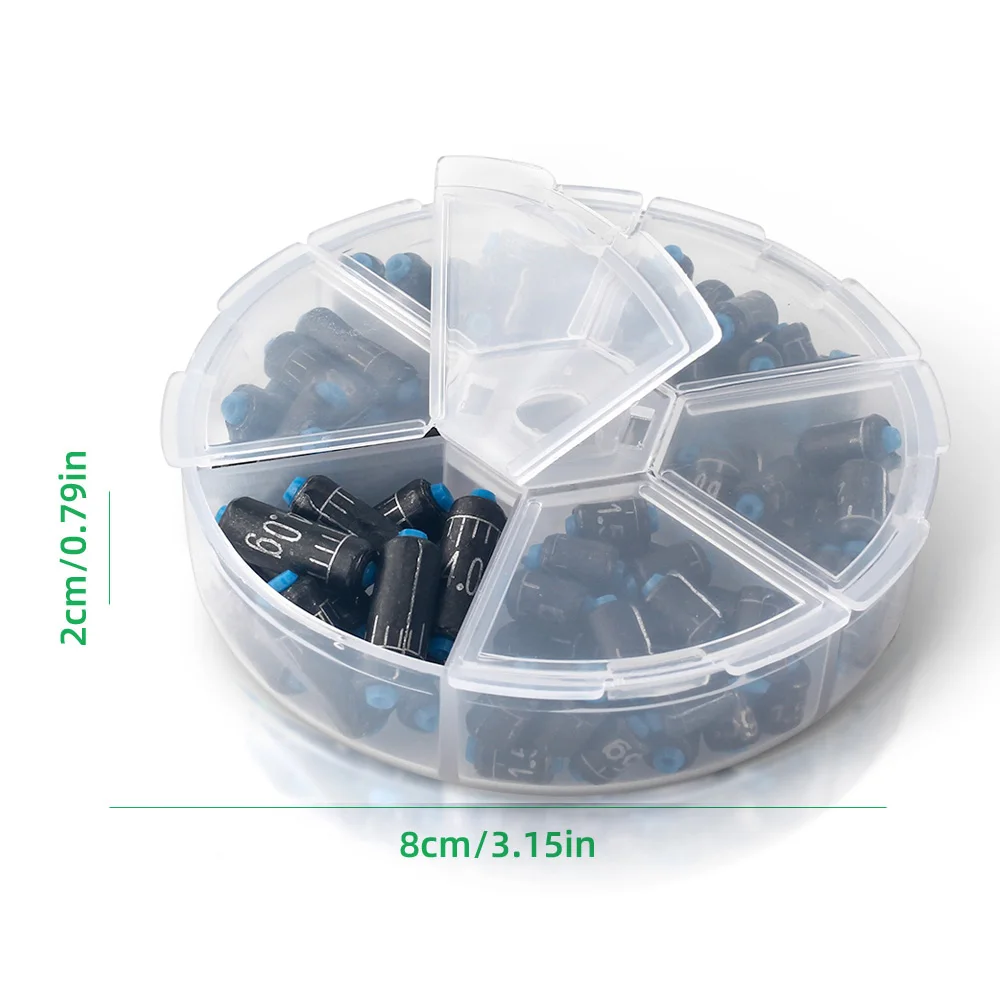 DNDYUJU-juego de reglas de pesca, aparejos de pesca de plomo de 100g-1,5g, combinación de plomo, plomo de pesca, reemplazo rápido, 4,0 unids/lote por caja - imagen 2