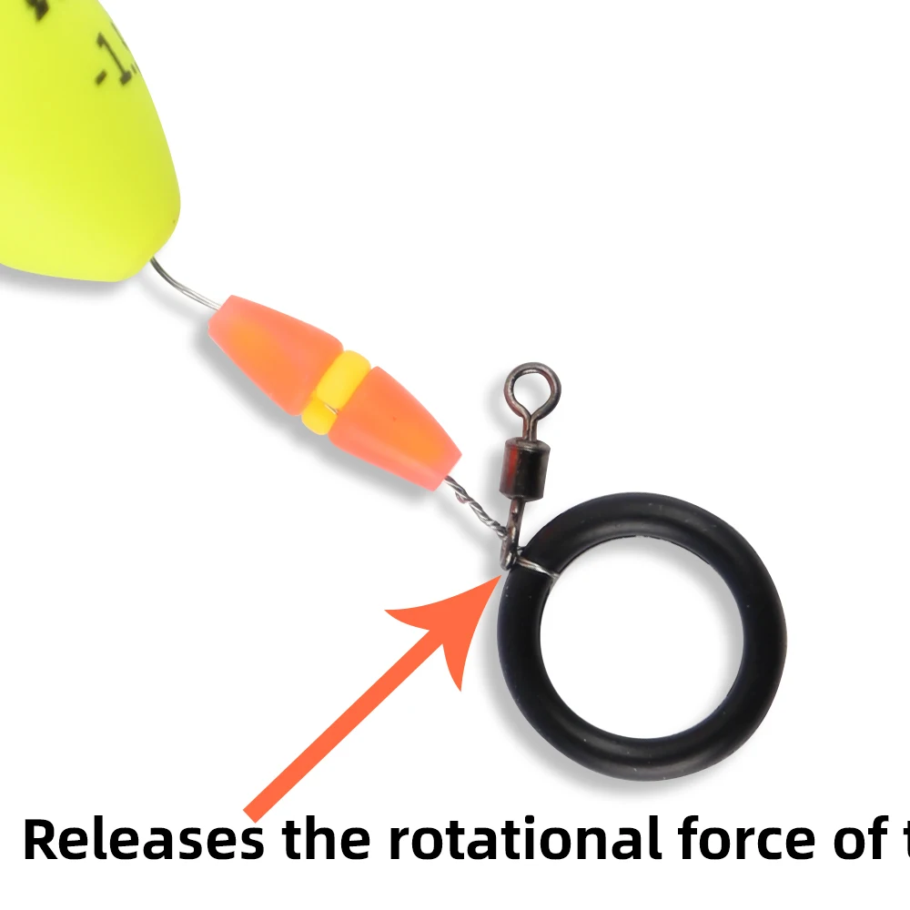 2 uds ABS flotador de pesca al aire libre Apo Bobbers océano rocoso boya de pesca de mar Kit de agua con tapón de plomo accesorios de palo - imagen 5