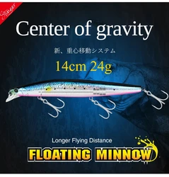 TSURINOYA Stinger 140F – Señuelo minnow flotante para pesca de mar