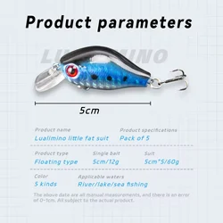 Crankbait BassMini 5,5 cm – Señuelo de superficie para black bass