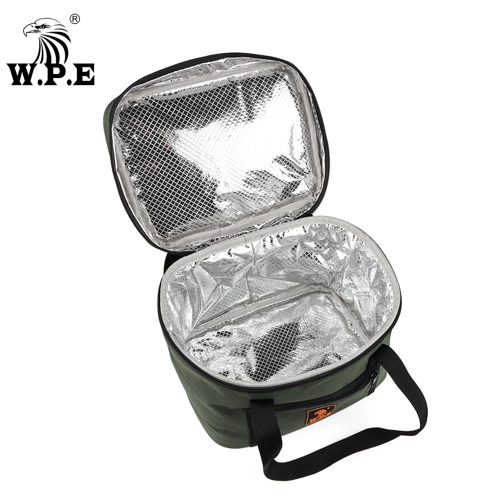 W.P.E-Bolsa de pesca de carpa, accesorio multiusos, impermeable, tela Oxford, 600D PVC, carrete de pesca, herramienta, señuelo, aislamiento frío y caliente, 1 unidad - imagen 5
