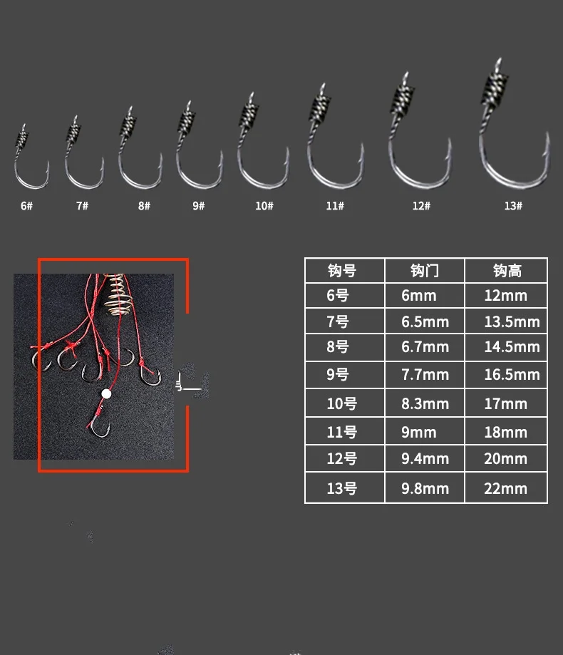 Anzuelo de resorte alto carbono para pesca oceánica - imagen 4