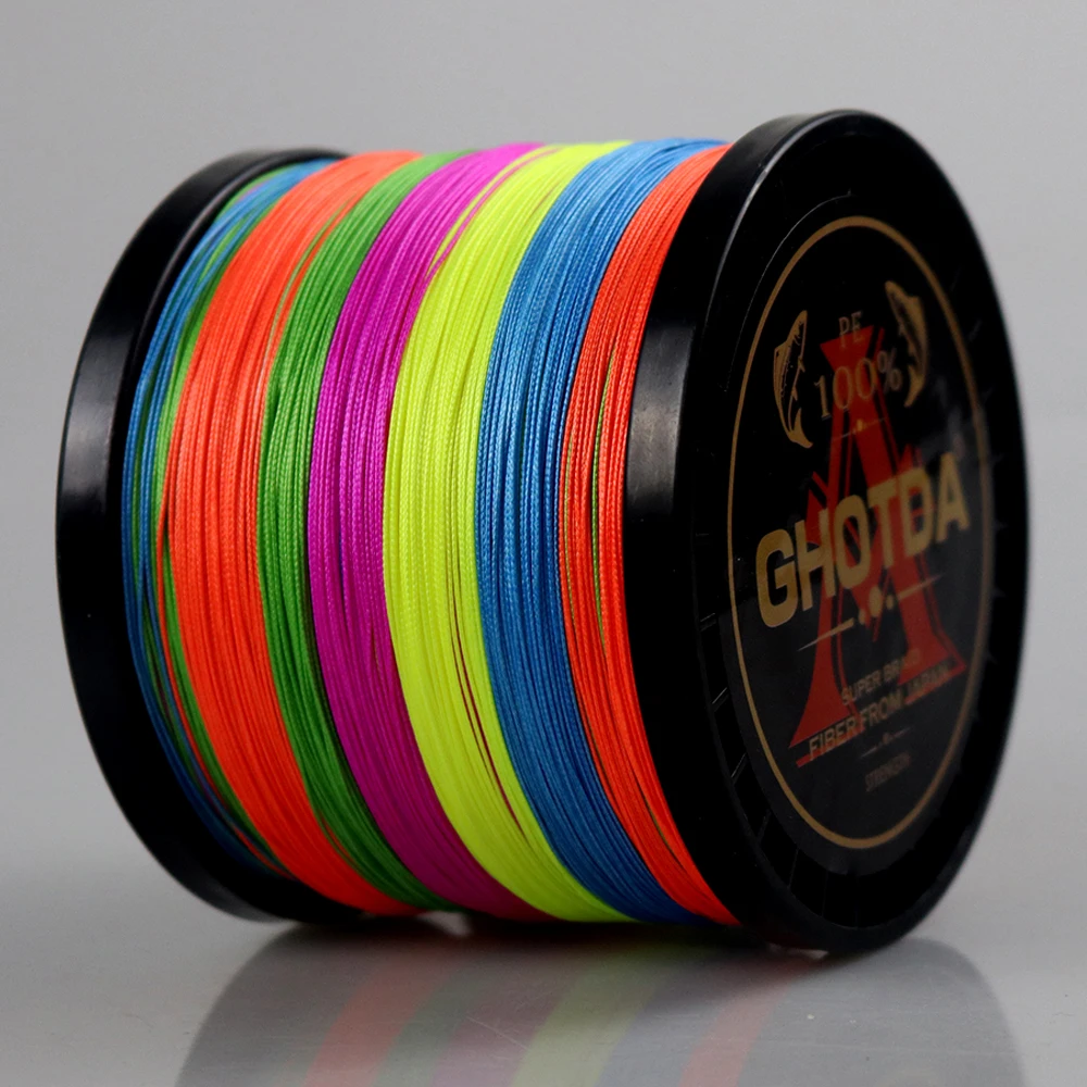 GHOTDA12 hebras multifilamento PE trenzado hilo de pescar 500M 300M 1000M súper fuerte 25-120lbs agua de mar alambre liso Pesca 0,8-8,0 # - imagen 2