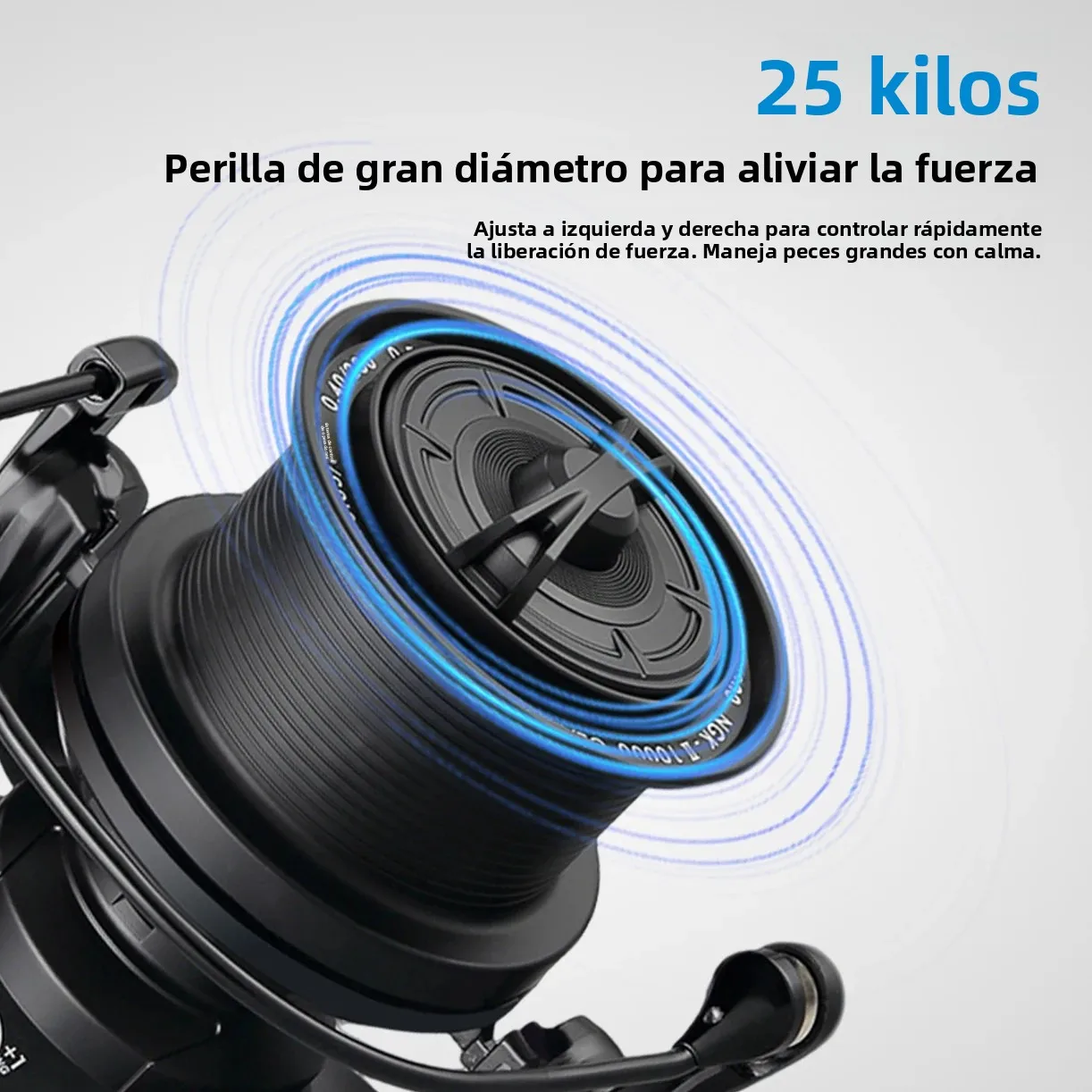 Huidiao Big Game Spinning Reel NGK-II 55LBS Potente arrastre 5 + 1 rodamiento de acero inoxidable 8000-14000 para surf y pesca en alta mar - imagen 3