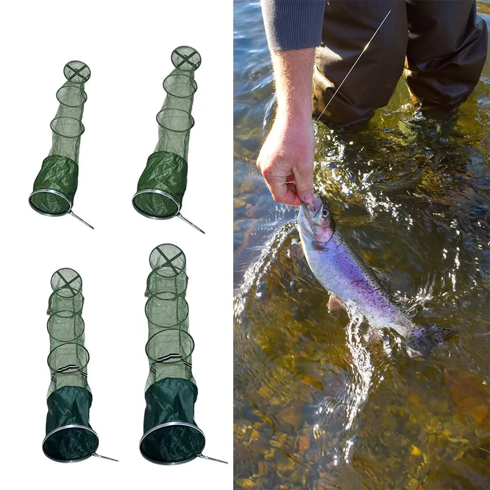 Redes de pesca plegables de acero inoxidable, tenedores de pesca pegados, 25x1,5 M, 33x2M, 40x2M, herramientas de pesca - imagen 2