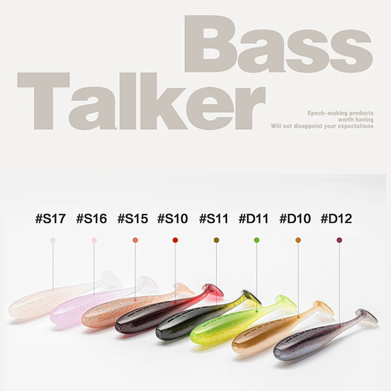 BassTalker Mini Swing 8-12 unids/lote señuelo de pesca suave 2-3 pulgadas señuelos de cola de paleta para lubina trucha carpa NED Rig Drop Shot Jig Heads - imagen 4