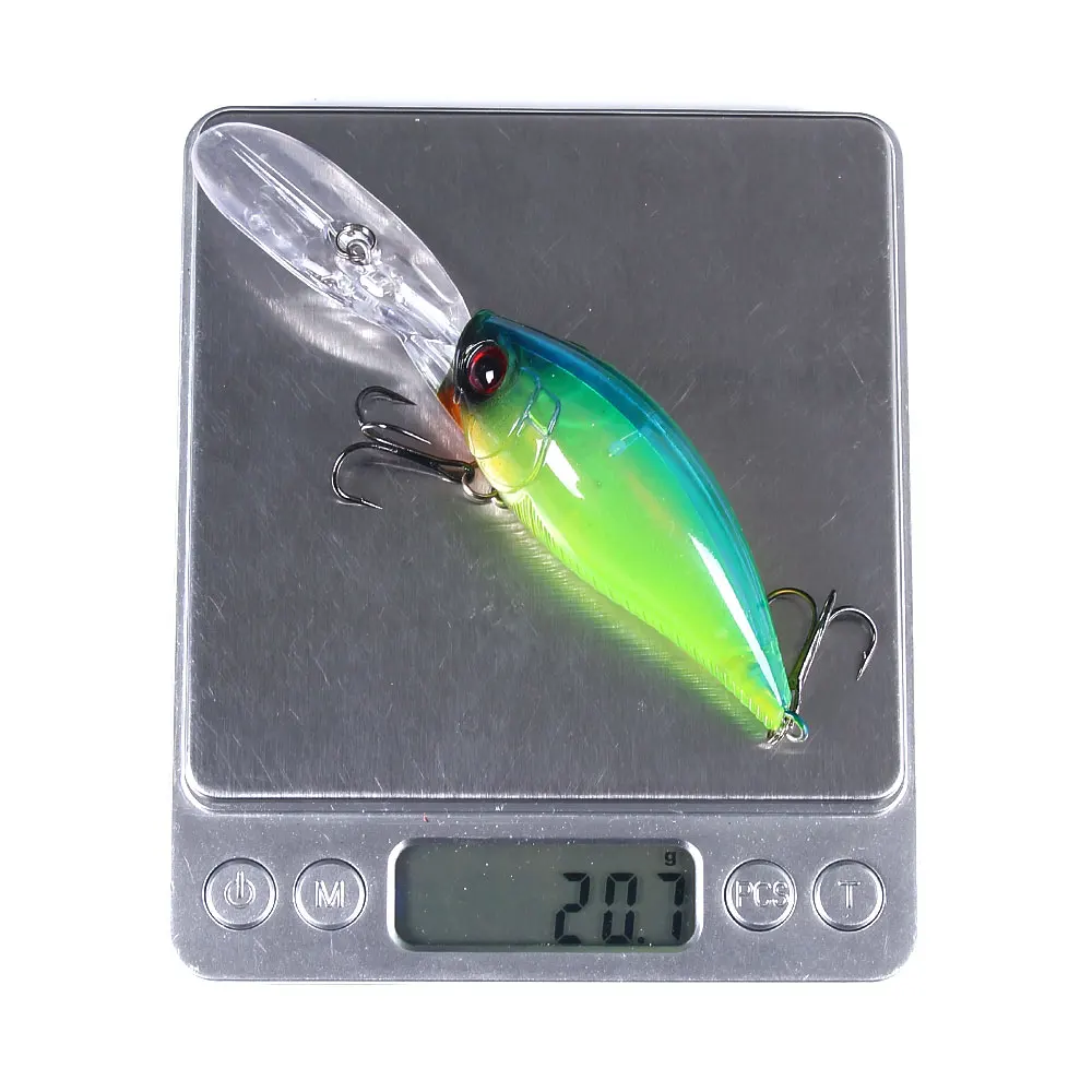 Hengjia 12,5 cm 20,5g señuelo Crankbait señuelo de pesca Lucio pesca de carpa cebo duro Artificial Wobbler aparejos de pesca Crankbait - imagen 5