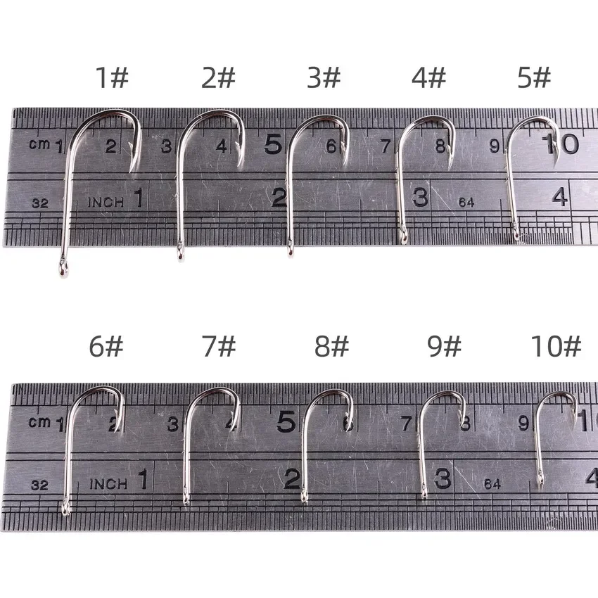 Anzuelos de pesca Aorace, señuelos de pesca con púas de mar, pico de vástago, soporte para cebo vivo, plantilla de pesca de carpa, accesorios para anzuelos de gusanos, 50 Uds. - imagen 5