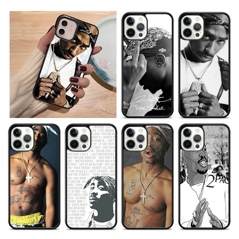 Funda iPhone 2Pac Tupac Shakur Rap – Compatible serie 11 a 16 Pro Max Plus - imagen 4