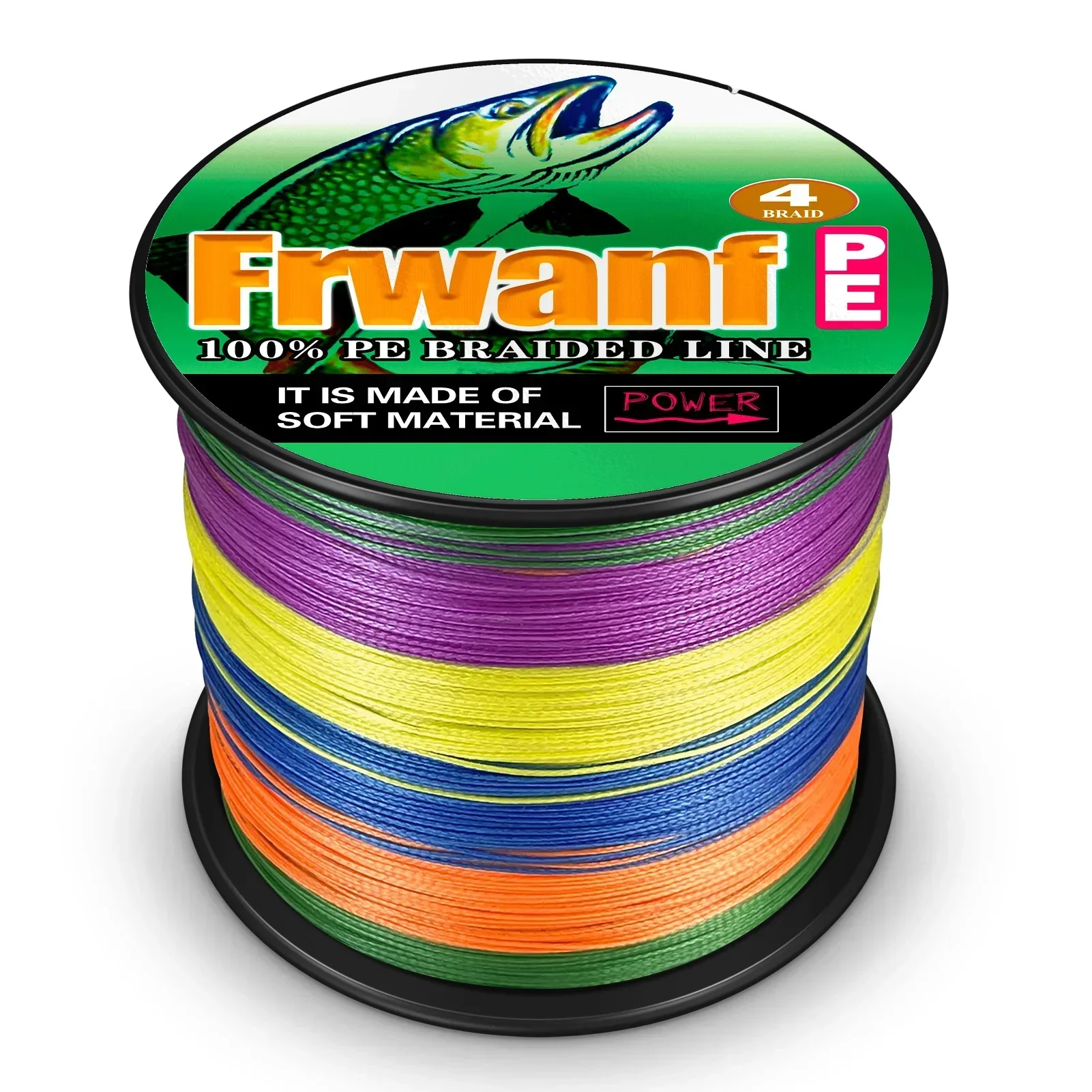 Frwanf 4 hebras 500M 2-100LB línea de pesca trenzada PE pesca fuerte línea de pesca multifilamento duradera línea de pesca PE alambre mar - imagen 3