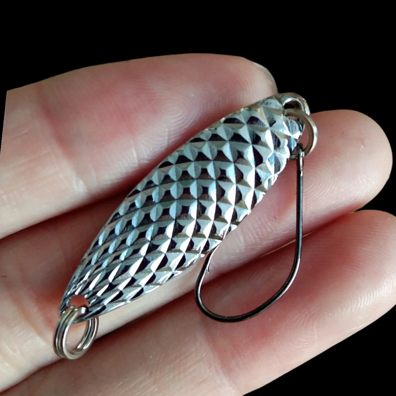 Swolfy-cuchara de Pesca de 4 piezas, señuelo de Metal para trucha, Chub, perca, salmón - imagen 5