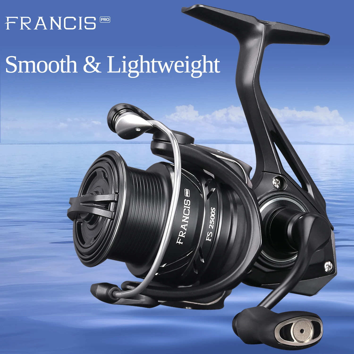 Carrete de pesca giratorio TSURINOYA FRANCIS FS PRO 800S 1000 C2000S 2500S 3000M 4000M 158g carrete poco profundo versátil lubina de fundición larga