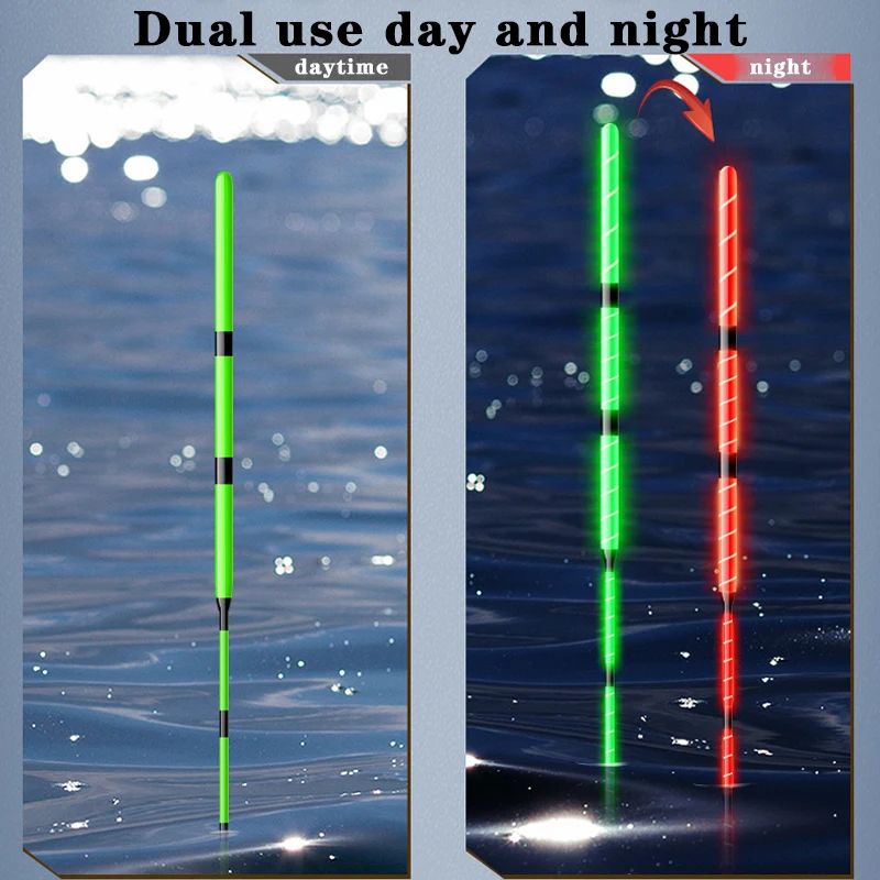 Flotador de pesca con luz LED nocturna, equipo de pesca al aire libre de alta sensibilidad, inducción de gravedad, cambio de Color, llamativo - imagen 4