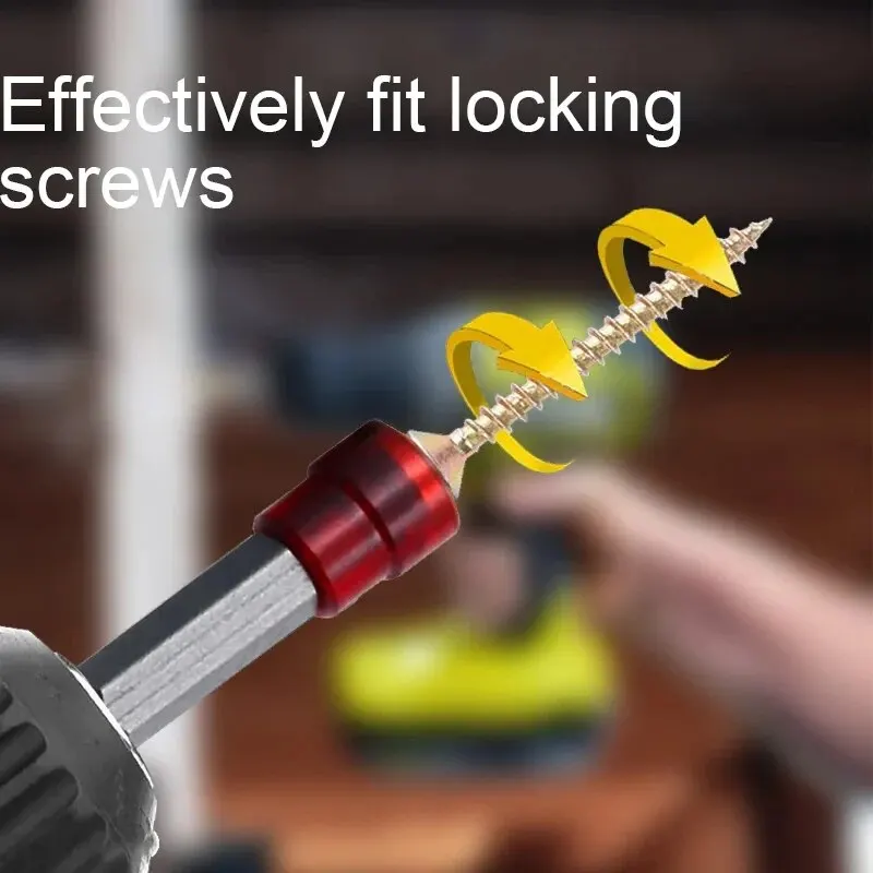 Destornillador eléctrico, broca cruzada magnética fuerte, taladro eléctrico de mano, punta de anillo magnético fuerte, cabeza de destornillador de viento de un solo cabezal - imagen 3