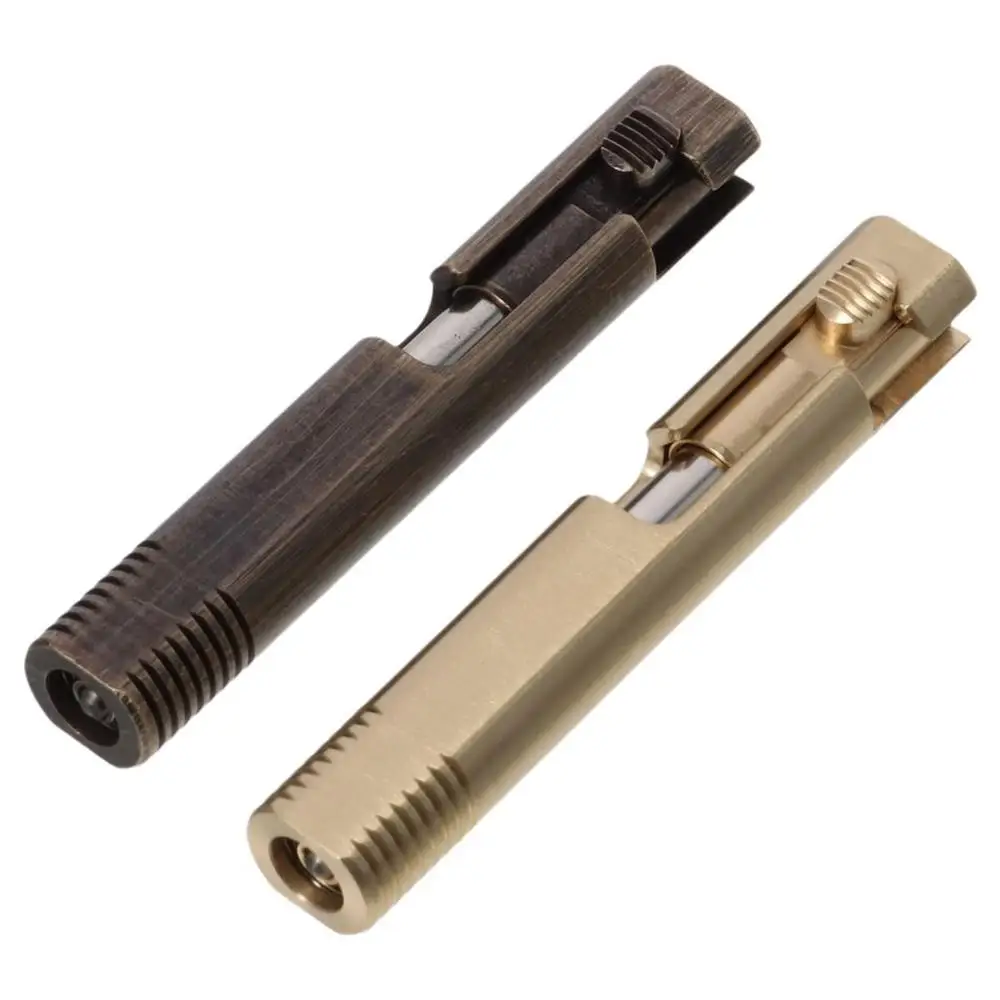 Mini bolígrafo de latón de bolsillo, bolígrafo de firma, bolígrafo de acción de perno pequeño, bolígrafos retráctiles recargables - imagen 2
