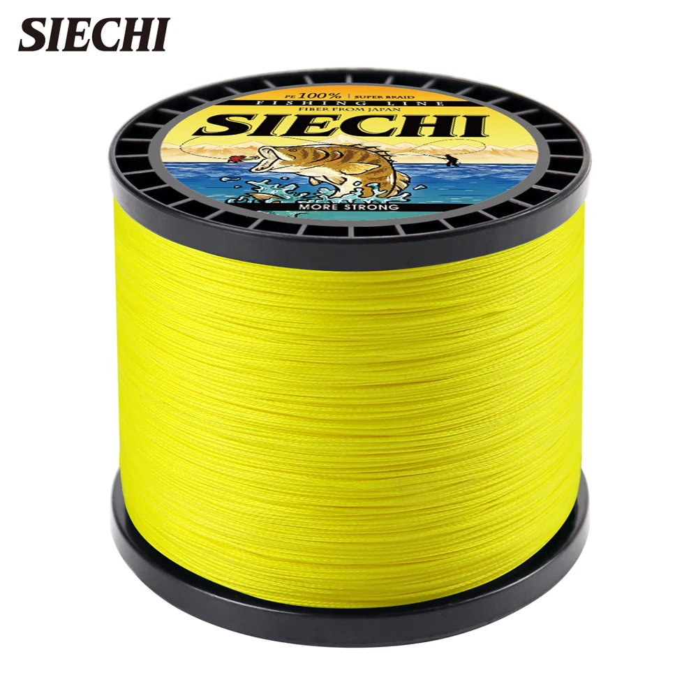 SIECHI-sedal de pesca multifilamento trenzado de 8 hebras, accesorios de pesca de carpa de 300M, 500M, 1000M, línea de Pe de 20-88LB, 8 cables trenzados