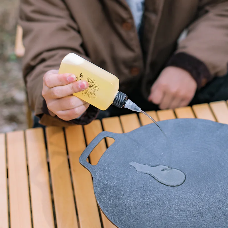 Mini botella de aceite sellada portátil para exteriores, contenedor de condimentos para barbacoa, Camping, dispensadores, 120ml - imagen 2