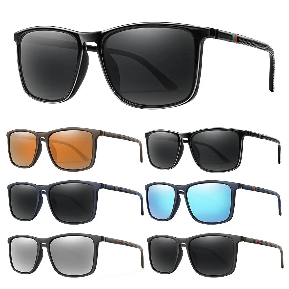 Gafas de sol unisex con montura cuadrada Protección UV400 de moda Gafas de sol elegantes Sombrilla de playa Perfecto para uso diario y fotografía - imagen 3