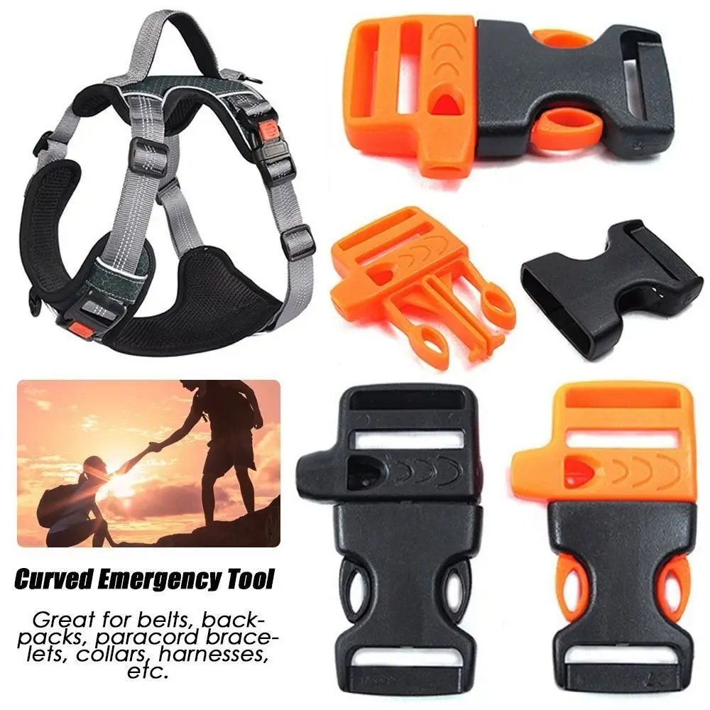 Piezas de bolsa de cuerda de paraguas, herramientas de supervivencia, hebillas de seguridad, hebillas de correa, hebillas de liberación rápida, hebillas de silbato - imagen 4