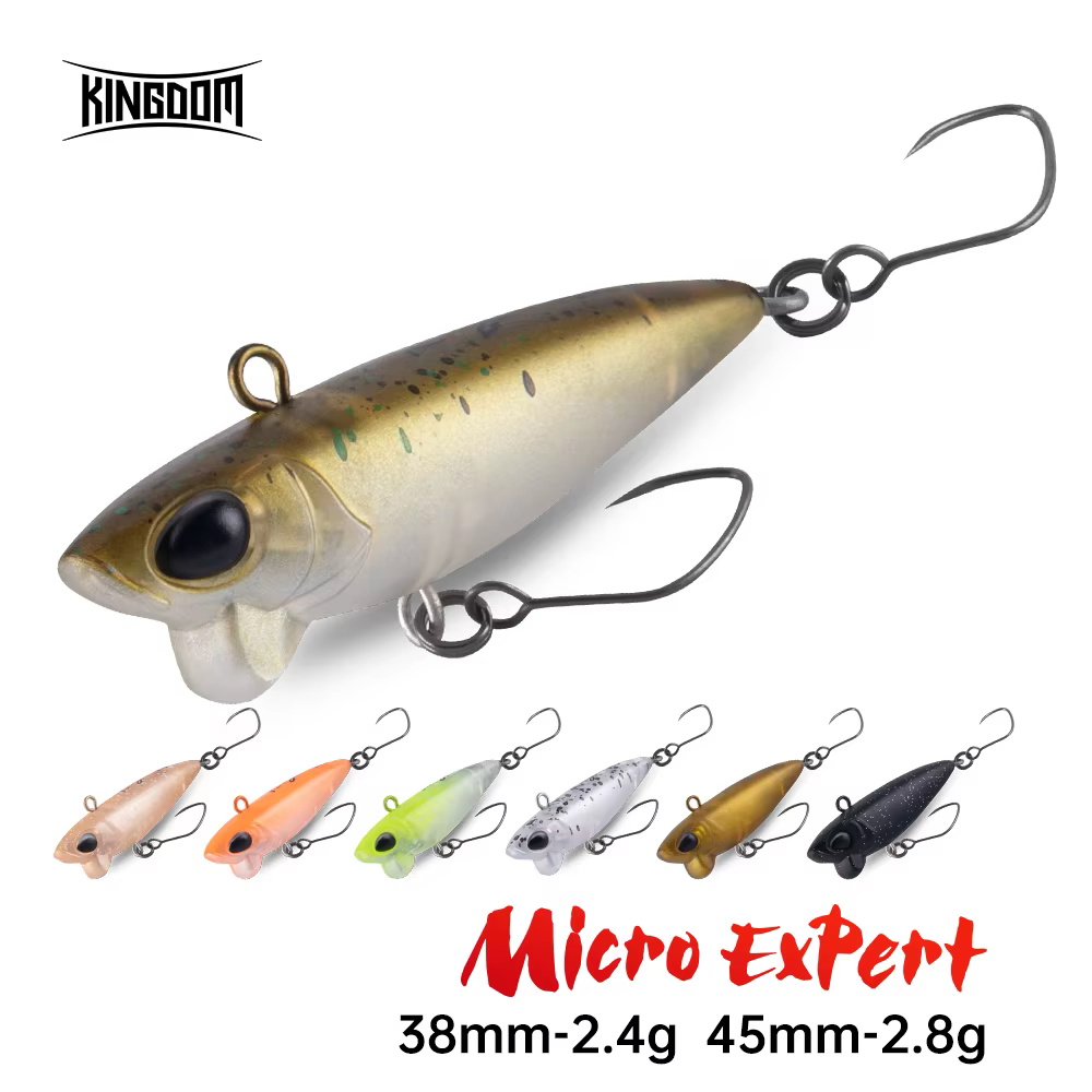 Kingdom Micro Expert-señuelo de pesca con lápiz que se hunde, 2,4g, 2,85g, 38mm, 45mm, cebo duro Artificial, Stickbait Wobbler, trucha y lubina