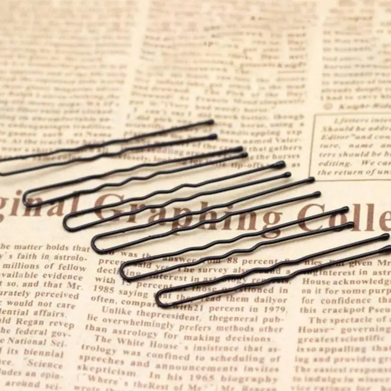 45 unids/set empuñaduras onduladas y rizadas peinado mujeres señoras punta redonda en forma de U horquillas y Clips horquilla accesorios para el cabello salón - imagen 4