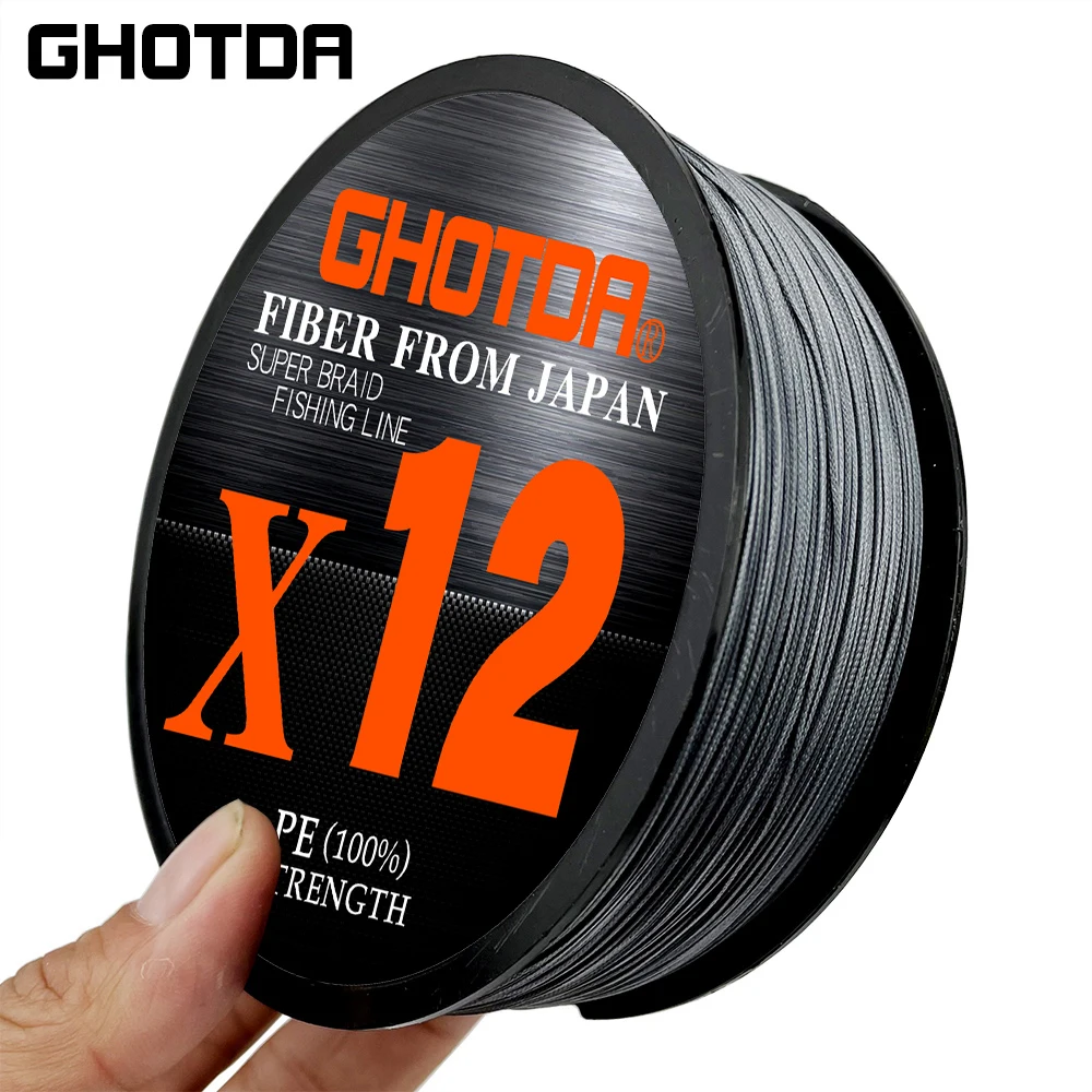 Sedal de pesca de tela japonesa de 100M, hilo de pesca trenzado de 12 hebras, hilo de PE multifilamento para pesca de carpa, 0,6-8,0 # - imagen 3
