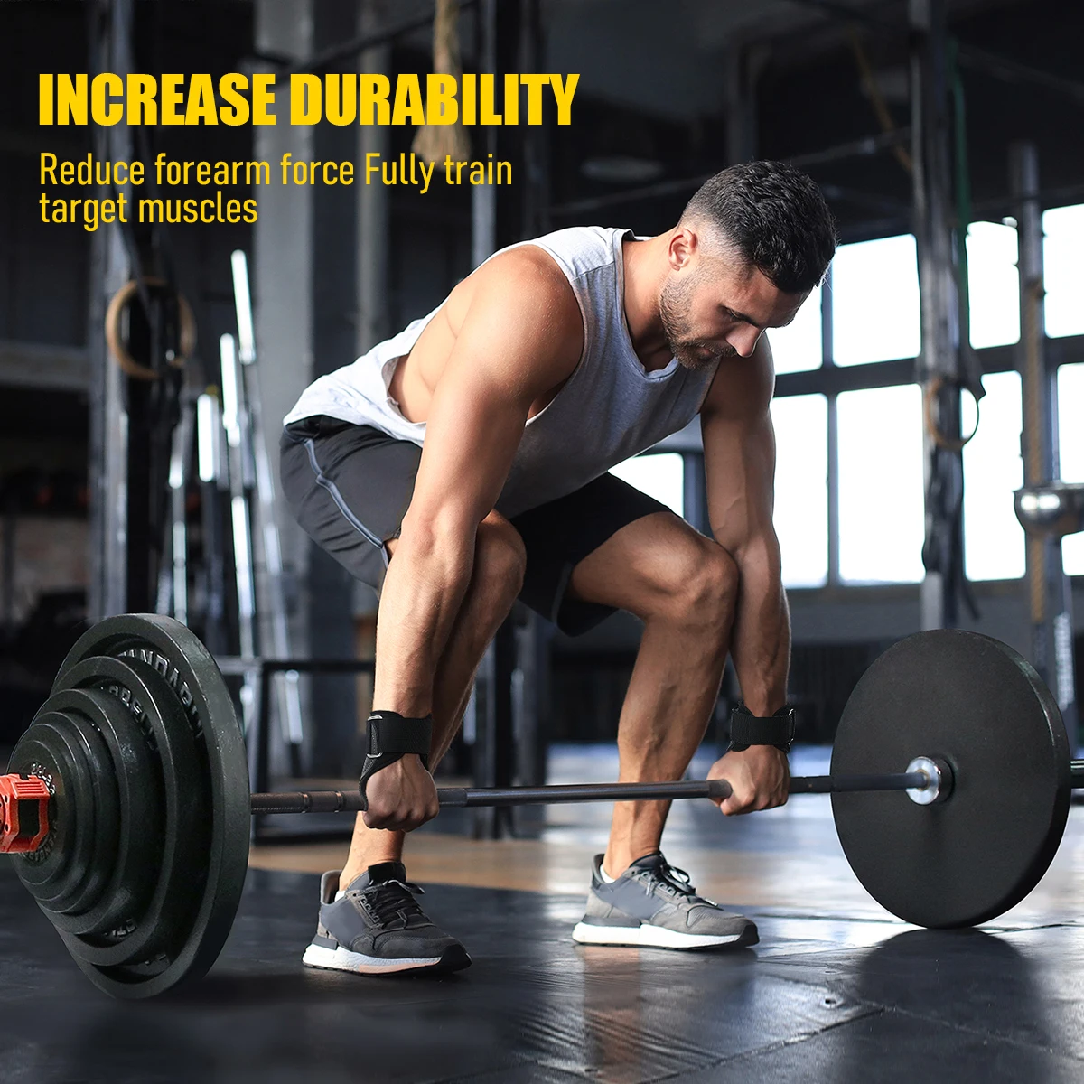 Equipo de Protección de muñeca antideslizante, cinturón de refuerzo de levantamiento de pesas, resistente al desgaste, cuero de vaca - imagen 5