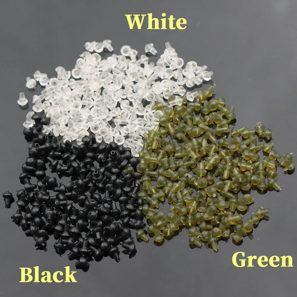 50 Uds. Tapones de línea de anzuelo de pesca de carpa, accesorios de aparejo Ronnie, cuentas de tope de tornillo giratorio de pesca para aparejos terminales gruesos de carpa - imagen 2