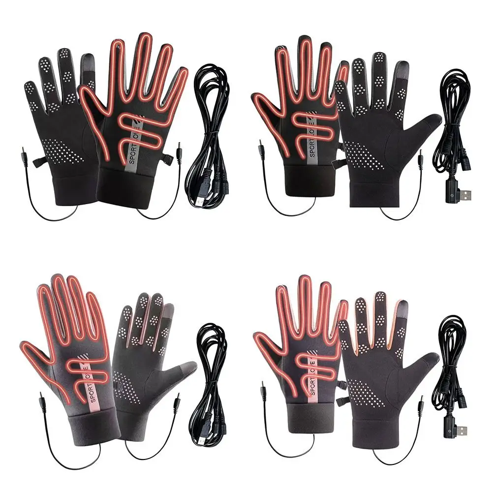Guantes térmicos USB recargables para pesca – Impermeables y táctiles - imagen 2