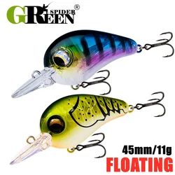 GREENSPIDER Crankbait 45mm 11g – Señuelo wobbler para trucha