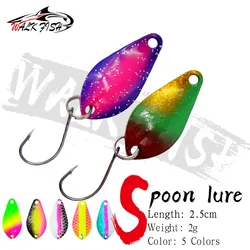 WALK FISH Cebo cuchara trucha, señuelo metálico con un solo gancho