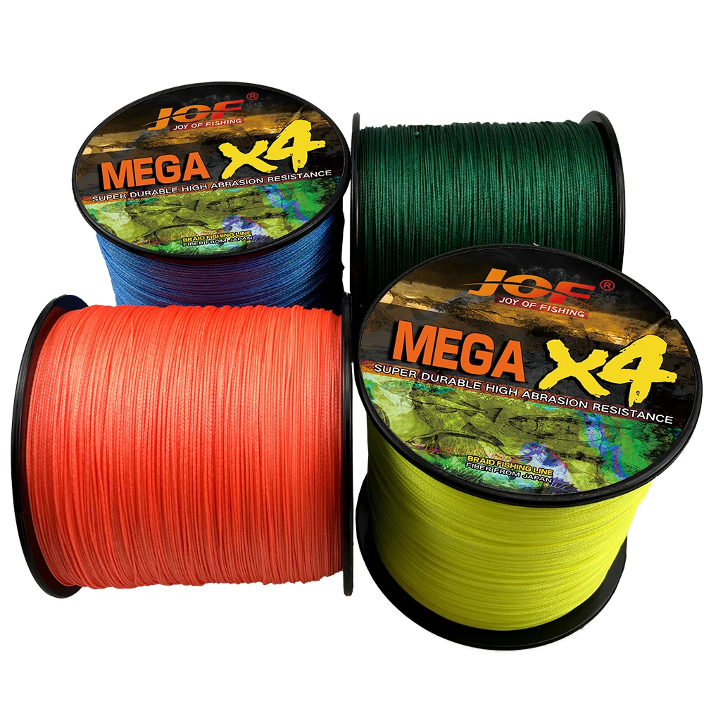 JOF-sedal de pesca de 300m500m1000m, multifilamento de 4 hebras, 0,16mm-0,50mm, aparejos de pesca, Material Superior, línea de fundición suave - imagen 3