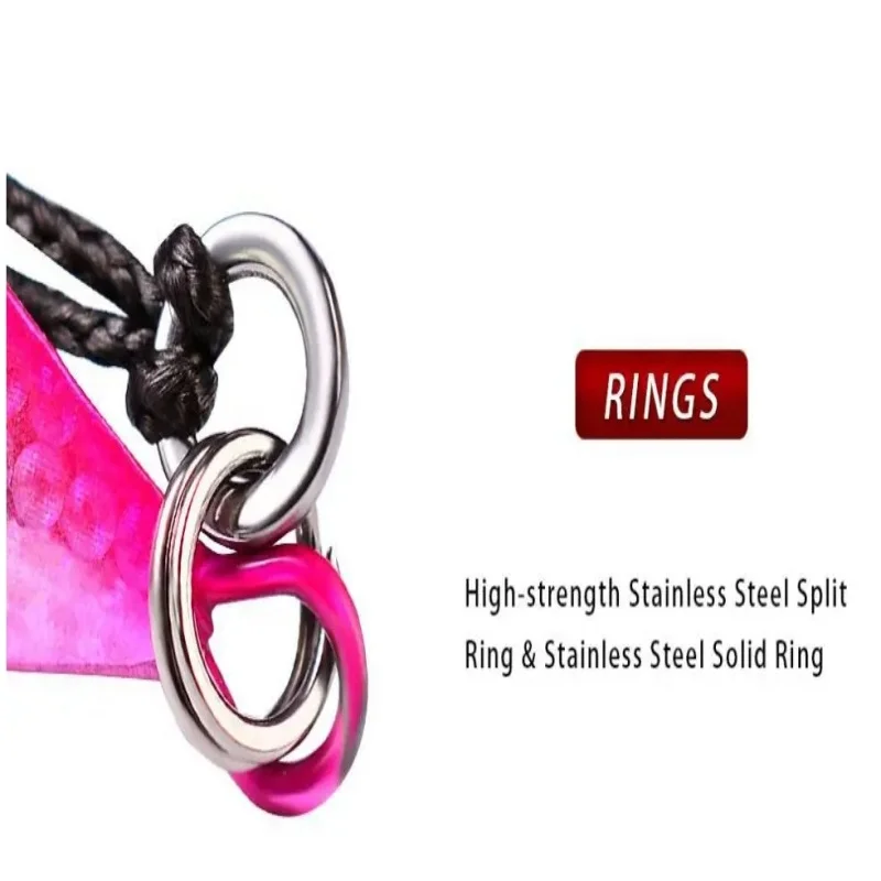 Señuelo de plantilla de metal de 40g, señuelos de jigging verticales con gancho para perca, señuelos giratorios de mar, jigging lento, 5 uds. - imagen 4